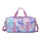 XJYDNCG Sac de Sport pour femme avec chaussure et poche humide pour voyage fitness yoga - Silver Purple