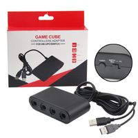 Adaptateur de commutateur 3 en 1 4 ports pour contrôleurs Game Cube GC Adaptateur USB