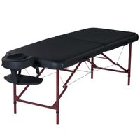 Table de massage Master Massage Zephyr en aluminium léger Idéal pour transporter le spa 71cm noir.