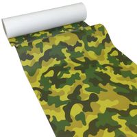 JUNOPAX Chemin de Table en papier camouflage 50 m x 0,40 m |  imperméable et peut être essuyée