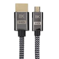 HURRISE câble Micro HDMI vers HDMI Micro câble de Conversion HDMI vers HDMI, vidéo HD, filet informatique cable 1 m / 3,3 pieds