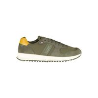 TOMMY HILFIGER Baskets Sneakers Homme Vert Textile SF16640