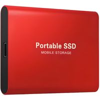 disque dur ssd externe Disque SSD mobile portable-rouge-1T