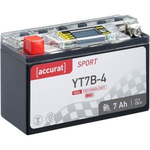 BATTERIE VÉHICULE Batterie moto YT7B-4 6,5Ah Gel Accurat 12V 130 A 1
