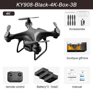 DRONE Tapez 6-Xkj-Mini Drone KY908 avec Caméra HD 4K, Wi