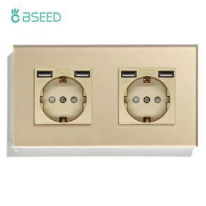 PRISE BSEED-Prise murale simple avec ports USB de type C