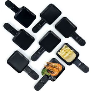 Coupelle à raclette avec revêtement anti-adhésif 19x10cm [Lot de 8] Hobby  Tech Noir - Ustensile de cuisine - Achat & prix