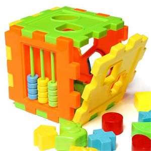 ASSEMBLAGE CONSTRUCTION Jeu de Construction Cubes Jouet Boîte à Formes Bloc Enfant Éducatif Jeude Puzzle