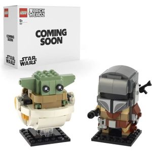 ASSEMBLAGE CONSTRUCTION LEGO BrickHeadz Star Wars Le Mandalorien et l’Enfant - LEGO - 295 pièces - A partir de 10 ans