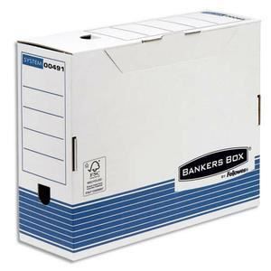 Boîte à archive BANKERS BOX Boite archives dos 10cm SYSTEM, mon…