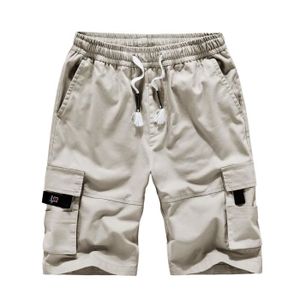 SHORT Short Homme Marque Luxe Sport en coton multi-poche