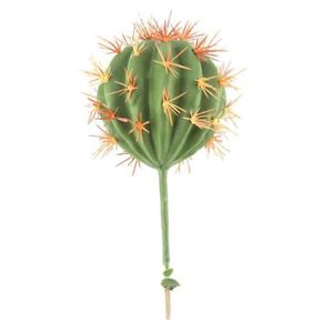 FLEUR ARTIFICIELLE cadeau-YIC Fleurs Artificielles Boule De Cactus Non En Pot Simulé Cactus Plantes Succulentes Pour La Décoration Intérieure