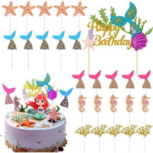 Figurine décor gâteau Cupcake Sirène,Animal Cupcake Toppers,Choix De Gât