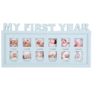 Grand cadre photo de première année de bébé, cadeau de nouveau-né ou de  premier anniversaire, Ma première année, cadeau détape de bébé neutre en  matière de genre, souvenir de bébé. 