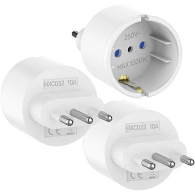 Aukru 3X Adaptateur de Voyage Prise France/Allemagne/Europe vers USA Aukru 3X Adaptateur de Voyage Prise France/Allemagne/Europe vers USA
