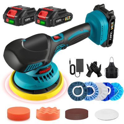 Polisseuse Excentrique Sans Fil BATOCA Avec 2 Batteries 2.0Ah - Pour Voiture Et Extérieur - Garantie 10 Ans