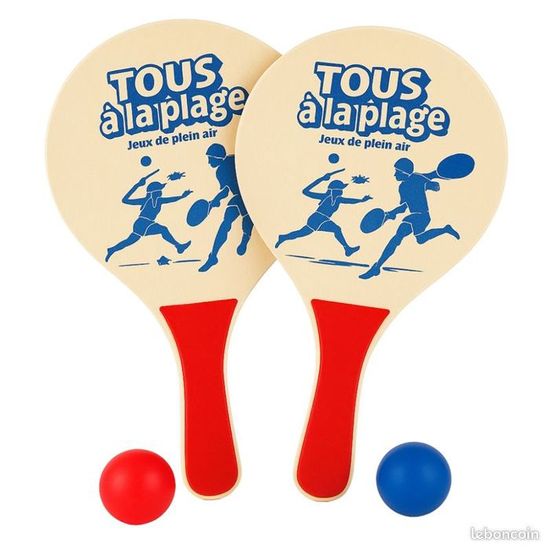 Sunflex Funky Boom – Set De 2 Raquettes Et 2 Balles De Plage – Néoprène, Léger, Imperméable – Plage Et Prairie