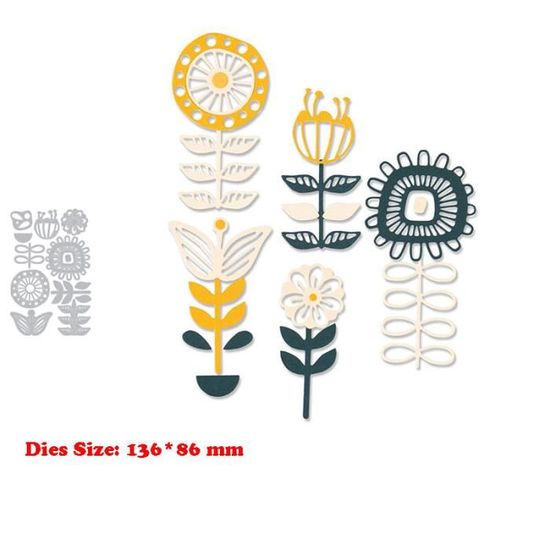 Lot De 4 Matrices De Découpe "Joyeux Anniversaire" - Acier Carbone, Pour Scrapbooking, Cartes, Gaufrage - DIY Créatif - 12