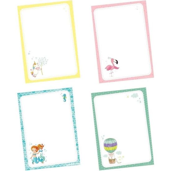 Lot De 4 Carnets A5 à Spirale Avec Blocs Notes Adhésives - Motifs Floraux Colorés, Idéal Pour Organisation Et Créativité