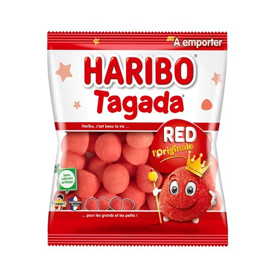 Haribo Bon Bons Rouges Sachet bonbons Haribo fraises Tagada - 120 gr - Rouge - Cdiscount Au ...