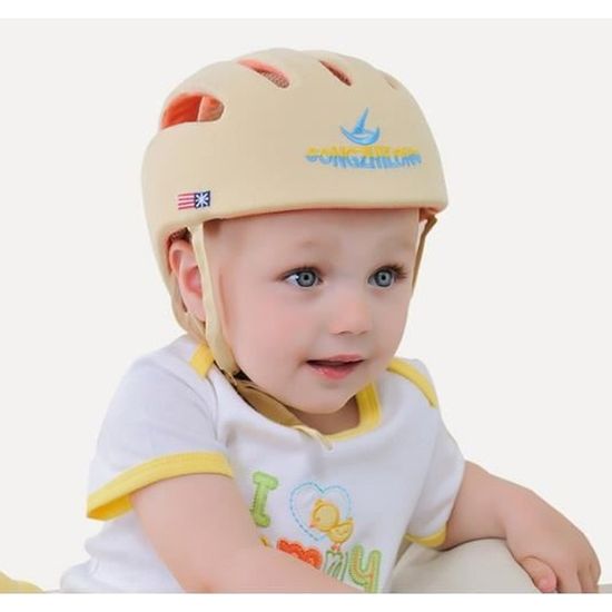 Casque De Securite Ajustable Pour Bebe Casque De Protection Casque Anti Choc Pour Marche Jaune Clair Cdiscount Puericulture Eveil Bebe
