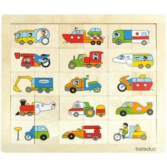 Beleduc Puzzle Transport Match & Mix 11007