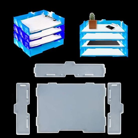 Moules à Dessous De Verre En Silicone - Lot De 6 - Pour Résine Époxy - Création De Coasters DIY