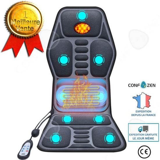 CONFO  lombaire massage du dos coussin de voiture coussin de siège de voiture multifonctionnel coussin de massage chaud à domicile