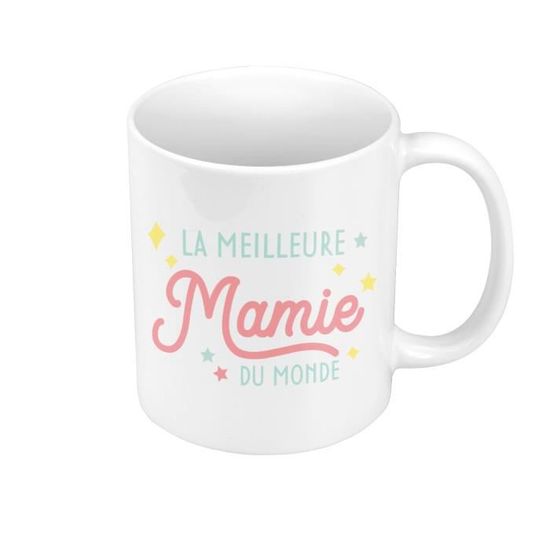 Mug Céramique La Meilleure Mamie du Monde Famille Grand Mère ...