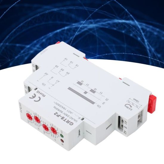 Relais D'impulsion électronique GRM8-01 - 12-240V AC/DC, Montage Rail DIN, Commande Multipoint