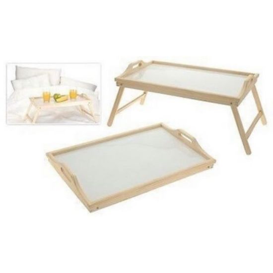PLATEAU DE SERVICE EN BOIS AVEC PIED PLIANT PLIABLE POUR PETIT DEJEUNER plateau-de-service-en-bois-avec-pied-pliant-pliable-pour-petit-dejeuner