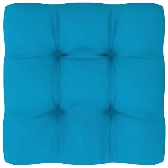 7952SALE|Coussin de canapé palette Bain De Soleil chaise longue Matelas Transat Confortable| COUSSIN D'EXTÉRIEUR Galettes Bleu 50x50