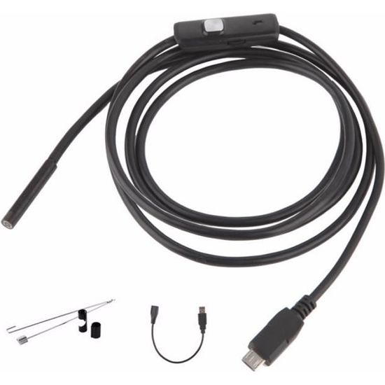 6 LED 7mm Objectif Mini USB Camera endoscopique etanche d'inspection Pour Endoscope de telephone Android 640x480 (2M)