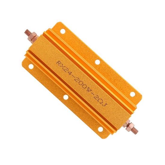 2 Résistances De Puissance 50W 6,8 Ohm à Boîtier Aluminium - Avec Pinces - Pour éclairage, Audio
