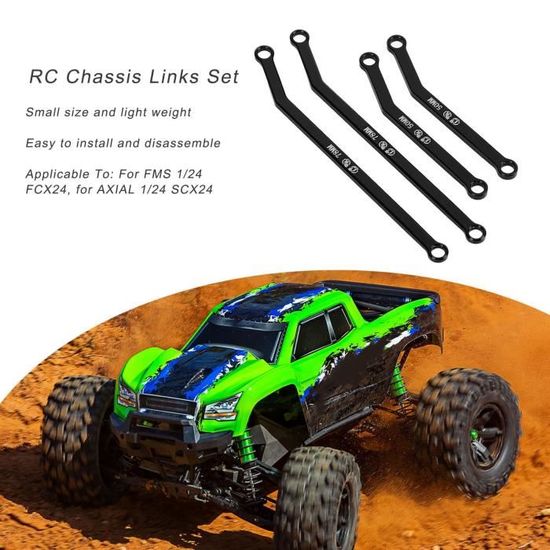 Châssis Principal Usiné CNC Pour Axial SCX10 II - Alliage Billet - Échelle 1/10 - Integy