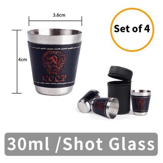 SPDYCESS 12 Pièces Verres à Shot En Aciers Inoxydable, 45ml Tasses Gobelet En Aciers Inoxydable, Empilables Et Portables Verre Shooter Pot A Sauce Pour Voyage Camping Bars Party