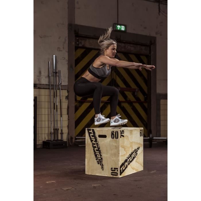 Tunturi Boîte en Bois Plyométrie Plyobox Jump Box 50/60/75cm