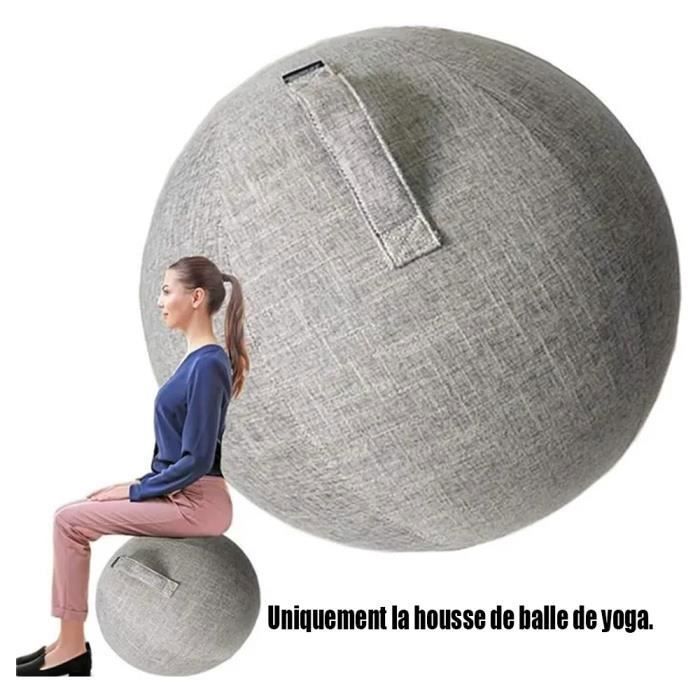 Swiss Ball Grossesse/Ballon Gym Housse 65cm Ballon de Gym pour La Maison Et Le Bureau Bureau Pilates- 65cm Gris