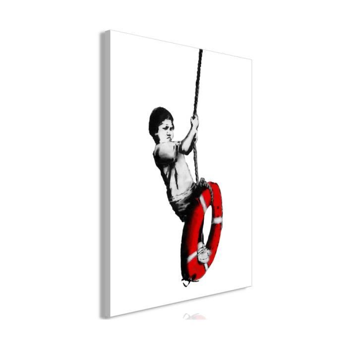 Tableau - Banksy: Boy on Rope (1 Part) Vertical - 40x60 - Artgeist
