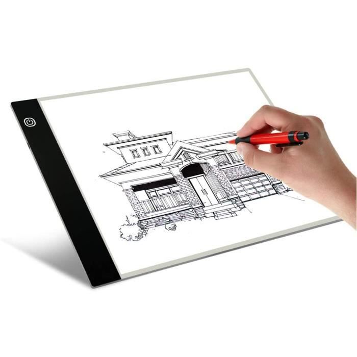 A4 USB LED bo?te à lumière artiste tatouage pochoir conseil tra?age planche à dessin Pad Table
