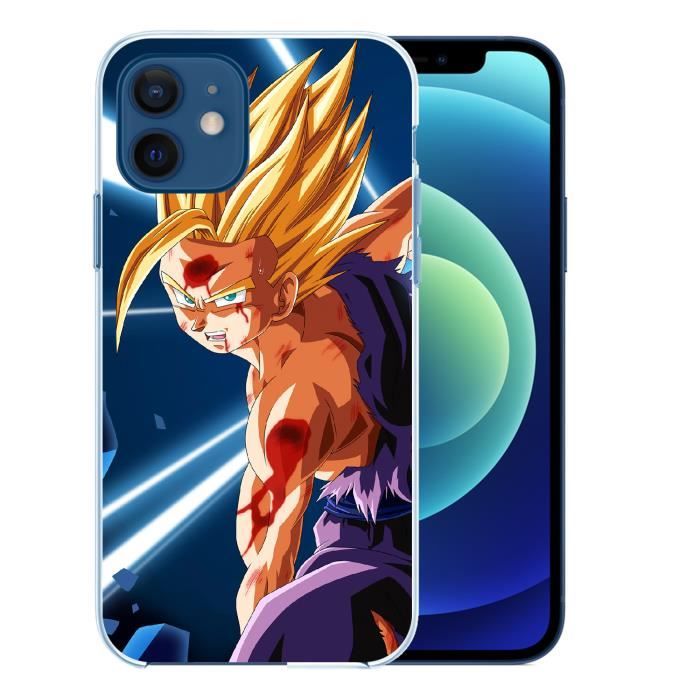 Coque pour iPhone 12 - Dragon Ball Gohan Kameha. Accessoire telephone