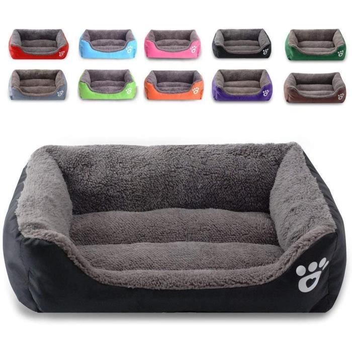 Moniki Panier ultra doux pour chiens ou chats, base antidérapante, panier auto-chauffant et respirant de qualité supérieure pour ani