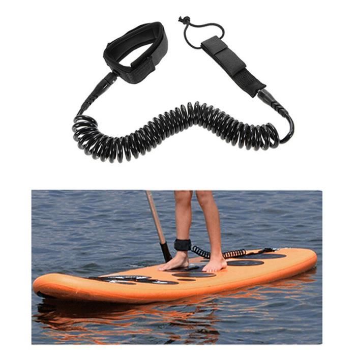 Surfboard cheville corde Leash 10ft Enroulé Stand Up Paddle Board Surf cordon à cordes ki2050