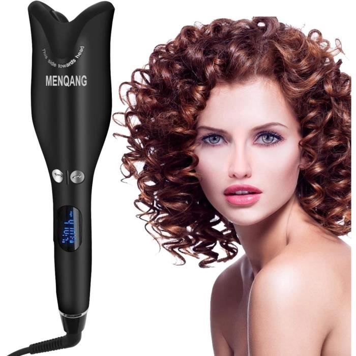 Fers à boucler Fer a Friser les Cheveux, électrique Fer a Boucler Automatique Vapeur avec Affichage Numérique à LED Form 68016