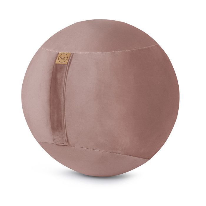 Sitting Ball Samt Rose