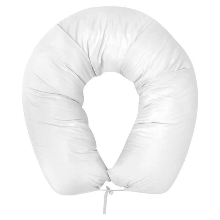Coussin de Maternité Coussin de Grossesse 40 x 170 cm Blanc