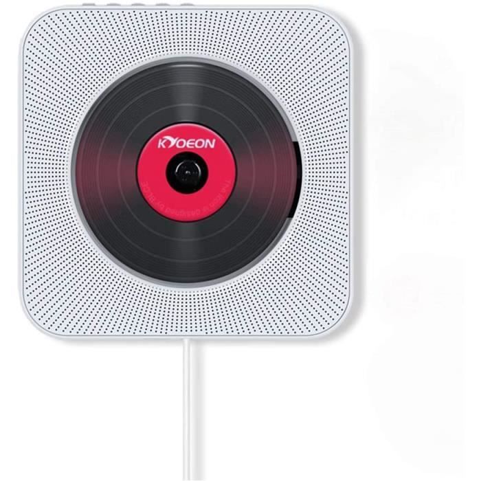 RADIO CD MeterMall Lecteur CD Portable avec Bluetooth Home Audio Boombox avec teacuteleacutecommande Radio FM Hautparleurs HiFi 1092