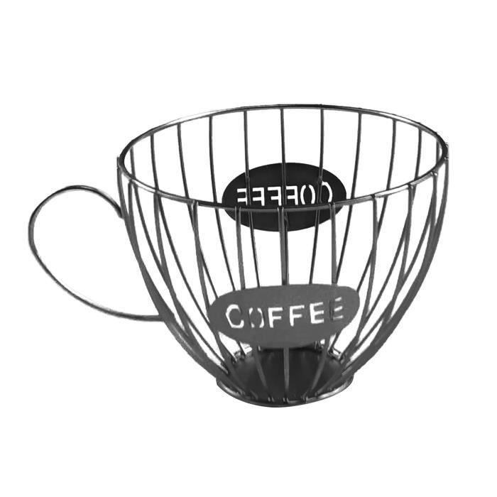 scourse®Porte-gobelet en forme de tasse Porte-dosettes café Organisateur stockage pour comptoir à Set Accessoires Salle De Bain cdt2