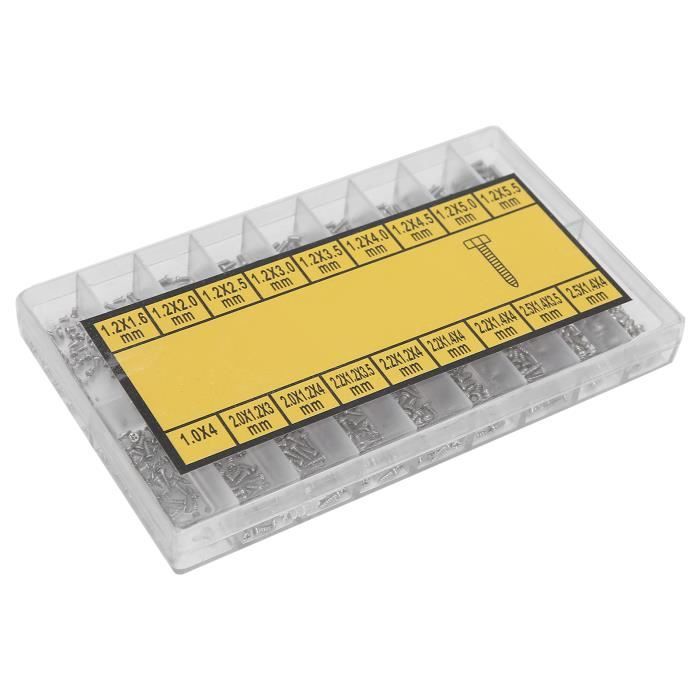 Vis de boîtier arrière de montre, vis de réparation de montre professionnelle, vis autotaraudeuse pour réparation de clavier de