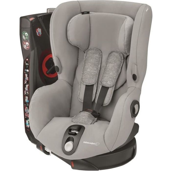 BEBE CONFORT Siège Auto Axiss, Pivotant, De 9 mois à 4 ans, inclinable, Nomad Grey